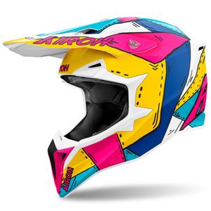 Motokros kaciga Airoh Wraaap Paint mat višebojna