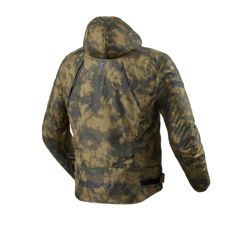 Motociklistička jakna Revit Flare 3 H2O camo tamno zelena