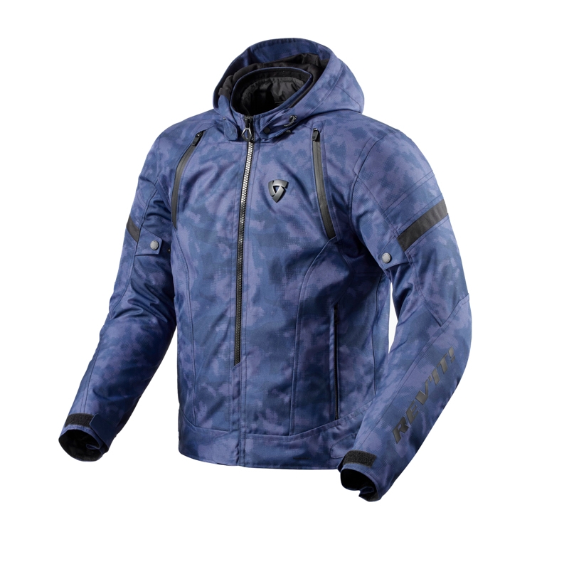 Motociklistička jakna Revit Flare 3 H2O camo plava