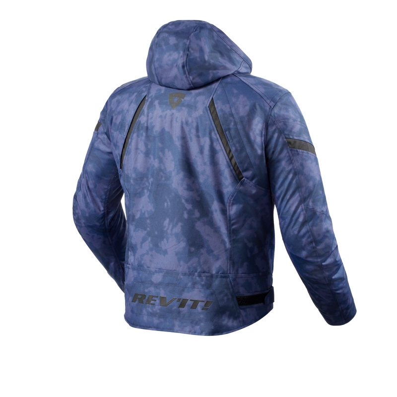 Motociklistička jakna Revit Flare 3 H2O camo plava