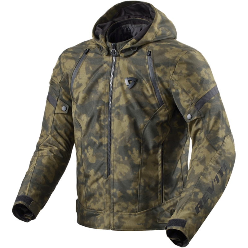 Motociklistička jakna Revit Flare 3 H2O camo tamno zelena