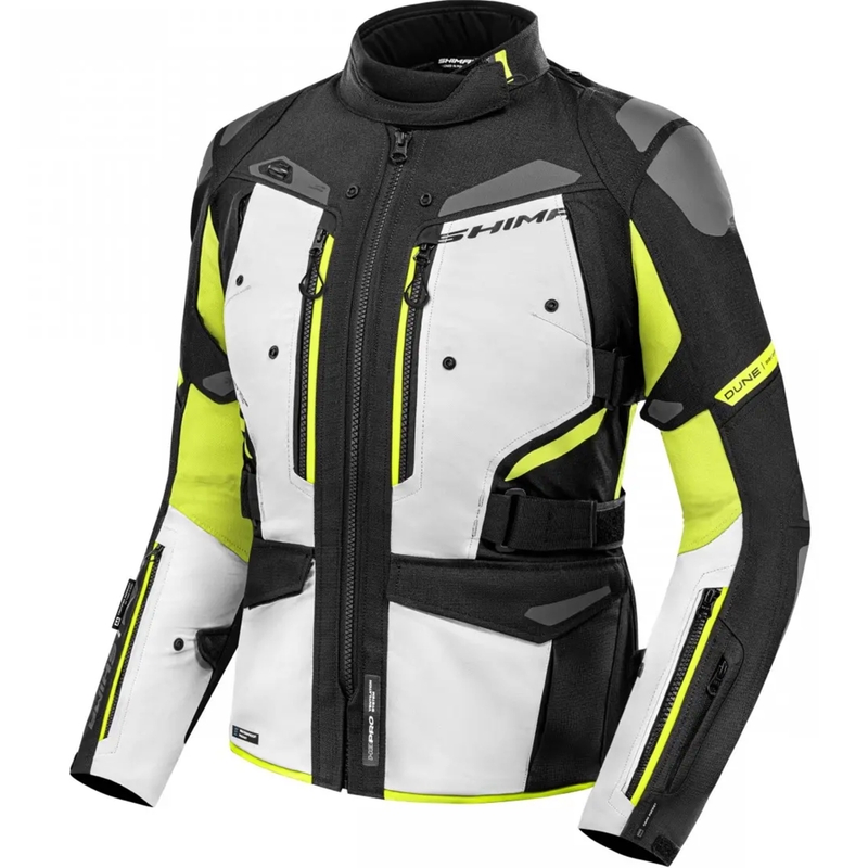 Ženska motociklistička jakna Shima Dune fluo žuta