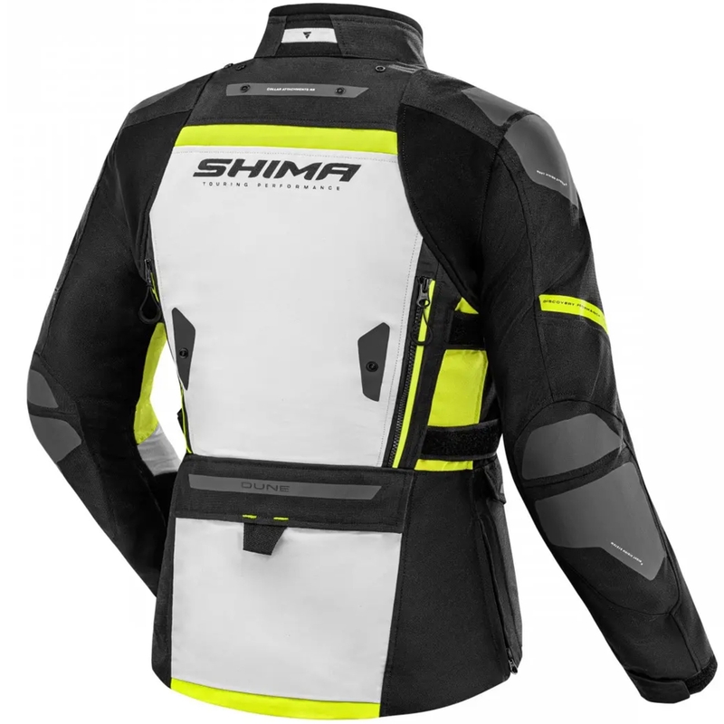Ženska motociklistička jakna Shima Dune fluo žuta