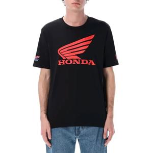 Crna majica kratkih rukava Honda Wing
