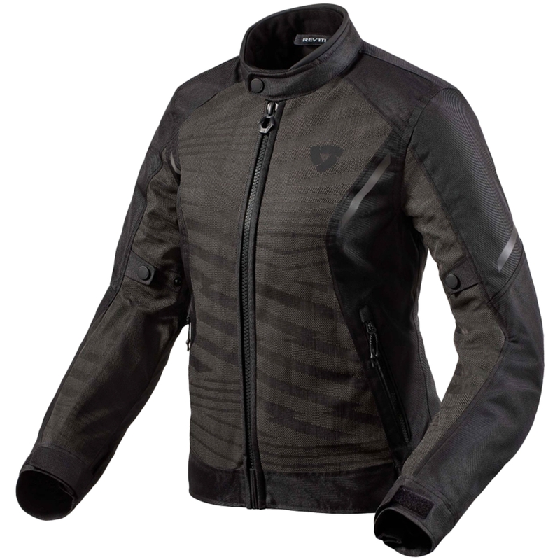 Ženska motoristička jakna Revit Torque 2 H2O crna-antracit