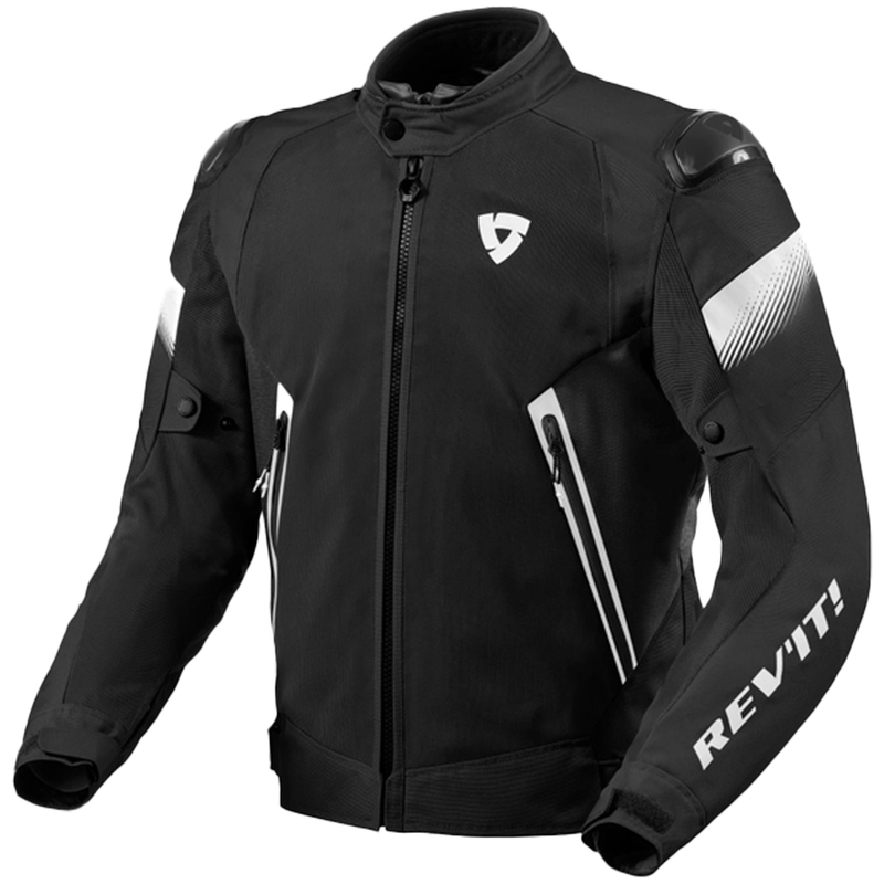 Revit Control Air H2O motociklistička jakna crno-bijela