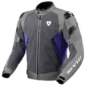 Bunda na motorku Revit Control Air H2O šedo-modrá