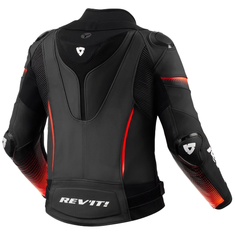 Revit Xena 4 Pro Ženska kožna motociklistička jakna crno-fluo crvena