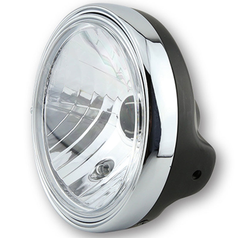 Highsider Smart LTD 7 prednje svjetlo s prozirnim staklom, crne boje