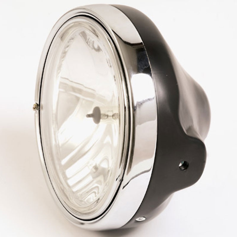 Highsider Smart LTD 7 prednje svjetlo s prozirnim staklom, crne boje