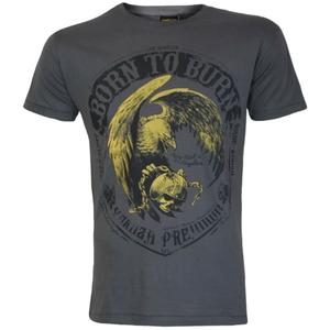 Majica kratkih rukava Yakuza Premium Born To Burn Flying Riots Los Angeles tamnosiva