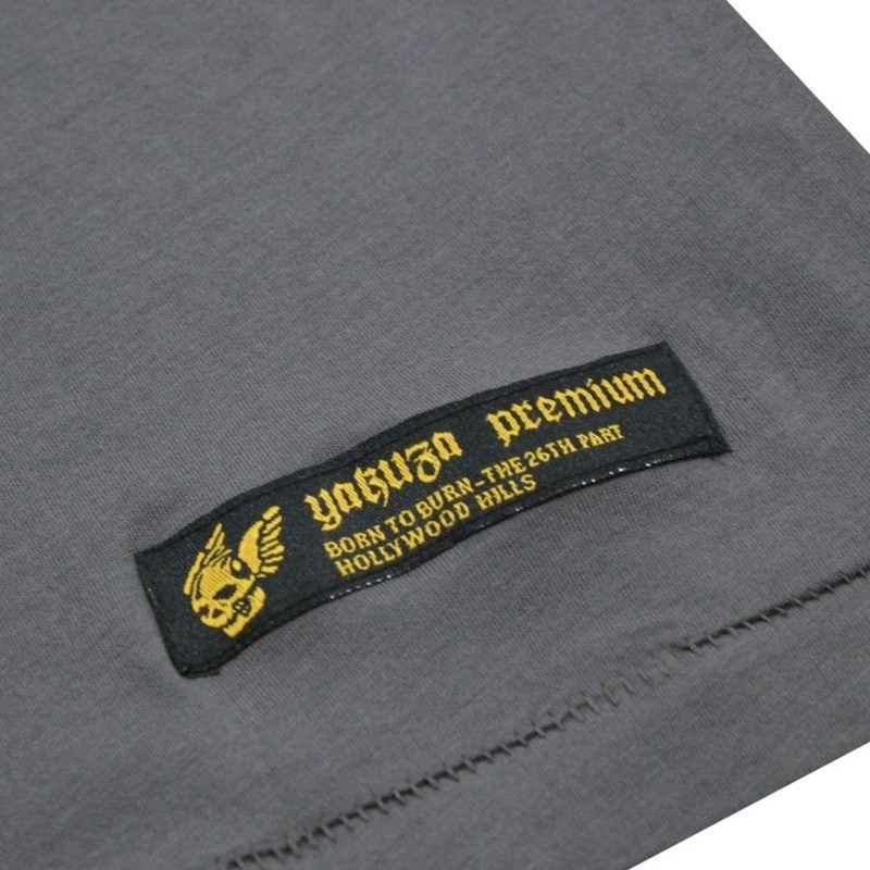Majica kratkih rukava Yakuza Premium Born To Burn Flying Riots Los Angeles tamnosiva