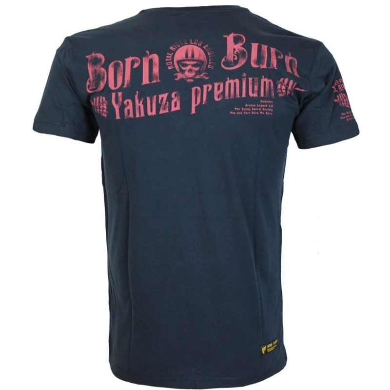 Majica Yakuza Premium Hell Rider - Born to Burn tamnoplava