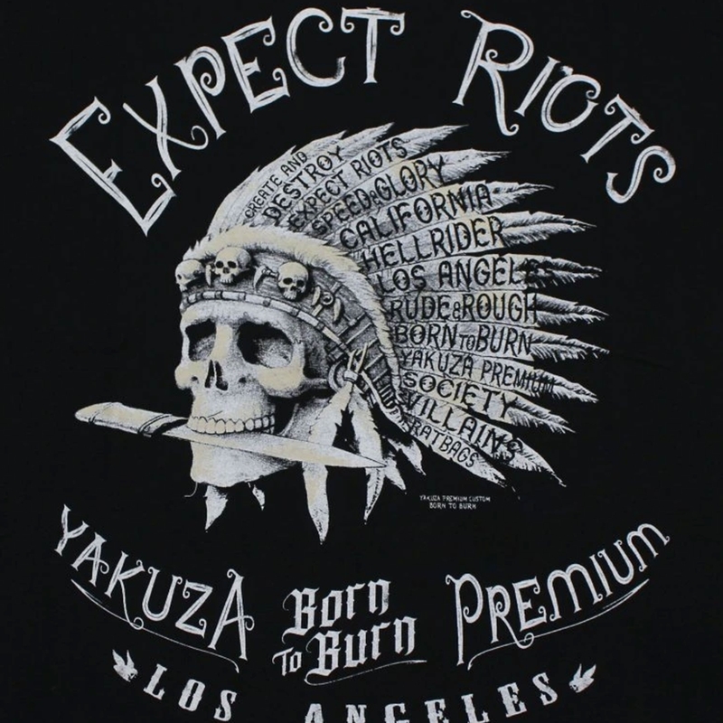 Majica Yakuza Premium Expect Riots - Los Angeles crna