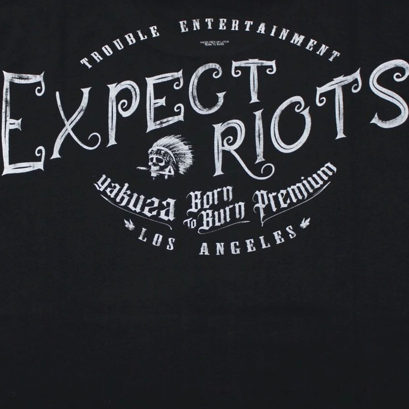 Majica Yakuza Premium Expect Riots - Los Angeles crna