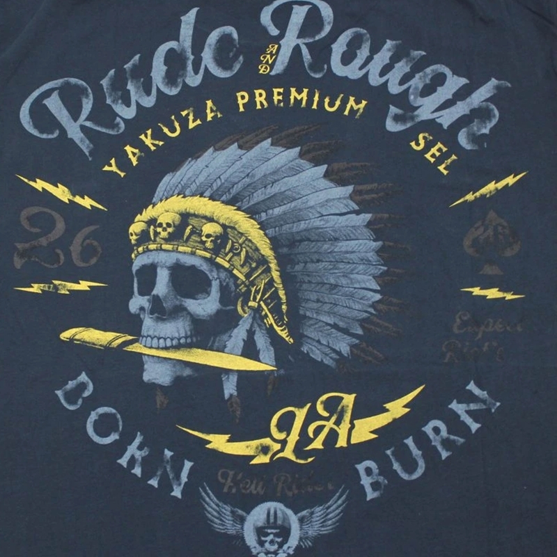 Yakuza Premium Rude and Rough majica kratkih rukava - Los Angeles tamnoplava