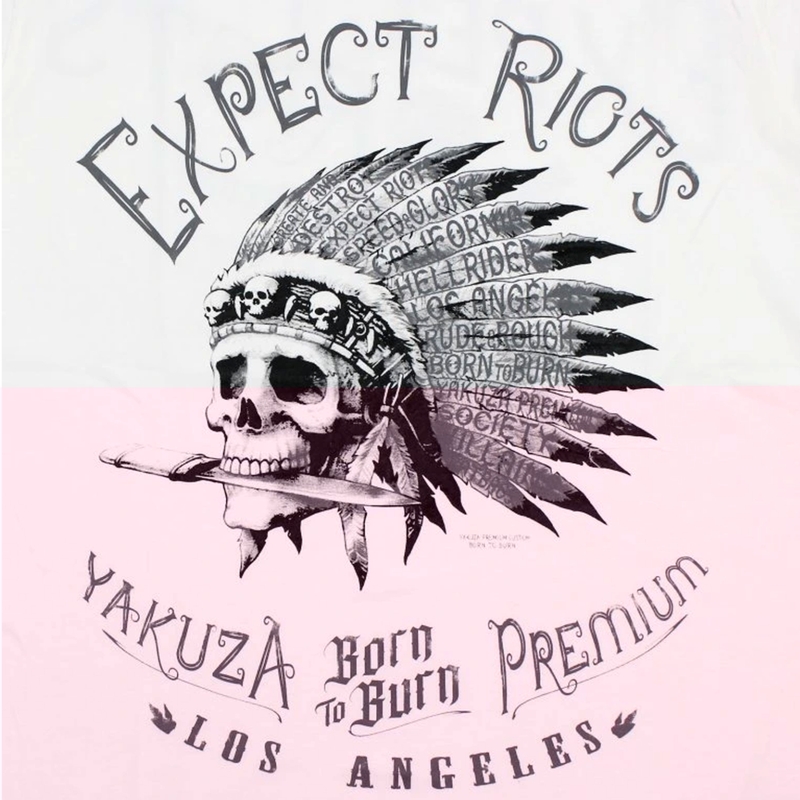Majica Yakuza Premium Expect Riots - Los Angeles bijela