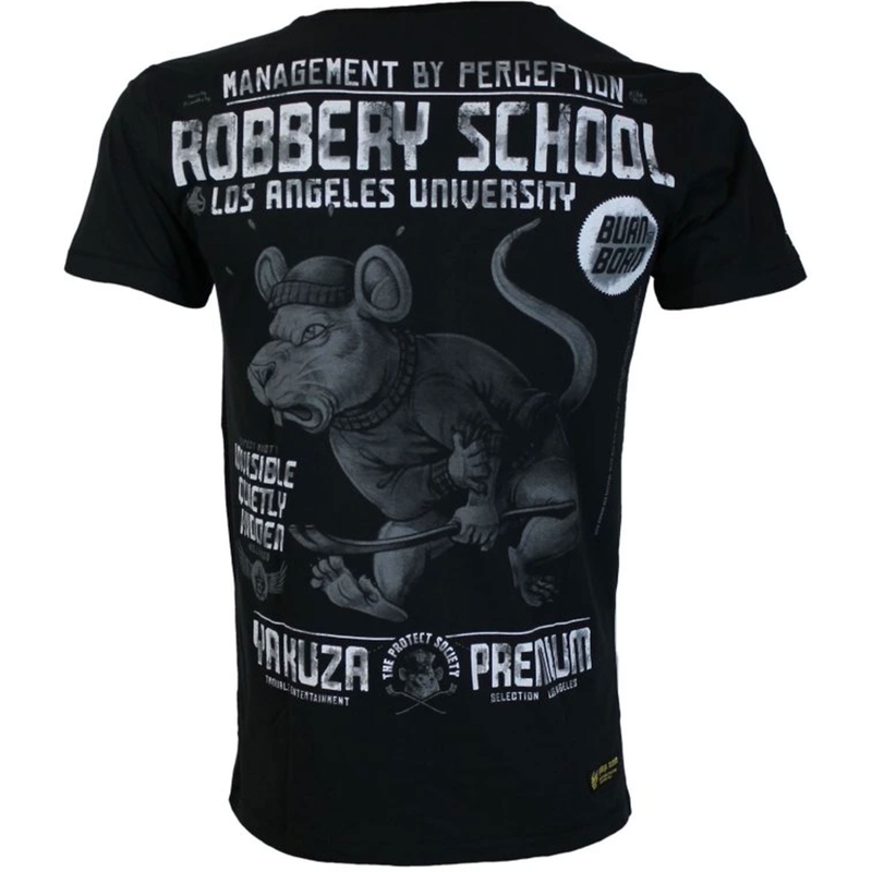 Majica Yakuza Premium Robbery School - Los Angeles crna