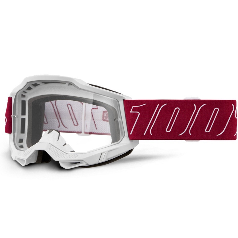 100% Accuri 2 Redline motokros naočale s prozirnim pleksiglasom