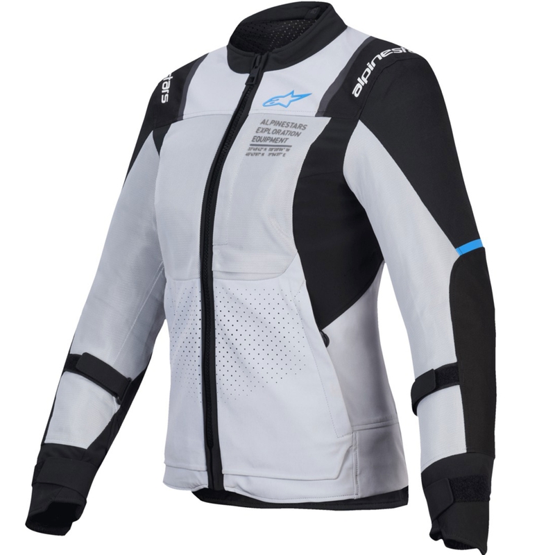 Ženska motociklistička jakna Alpinestars Stella ST-2 Air svijetlosivo-crna