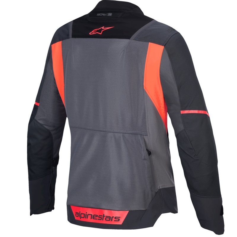 Ženska motociklistička jakna Alpinestars Stella ST-2 Air sivo-tamnosivo-fluo koraljna