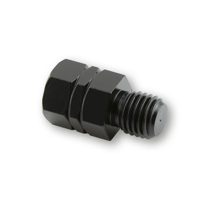 Adapter za Highsider Smart ogledalo s lijevog navoja M10 na desni navoj M10, crni