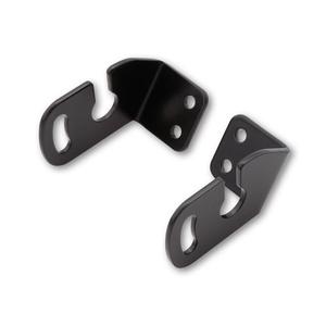 Originalni Highsider Pro držač žmigavca za registarsku pločicu motocikla Aprilia/BMW/Triumph/Yamaha, crni
