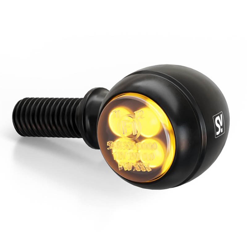 Pokazivači smjera za motocikle Highsider Smart Circula-S LED 3u1 crni