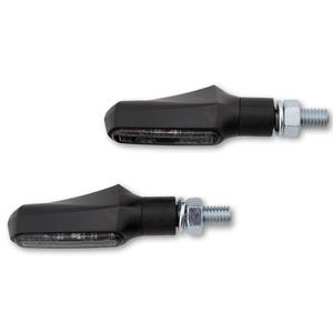 Pokazivači smjera za motocikle Highsider Smart Shorty Fin 2u1 crni