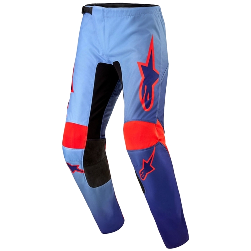 Alpinestars Fluid Lucent motokros hlače plavo-svijetlo plavo-narančaste