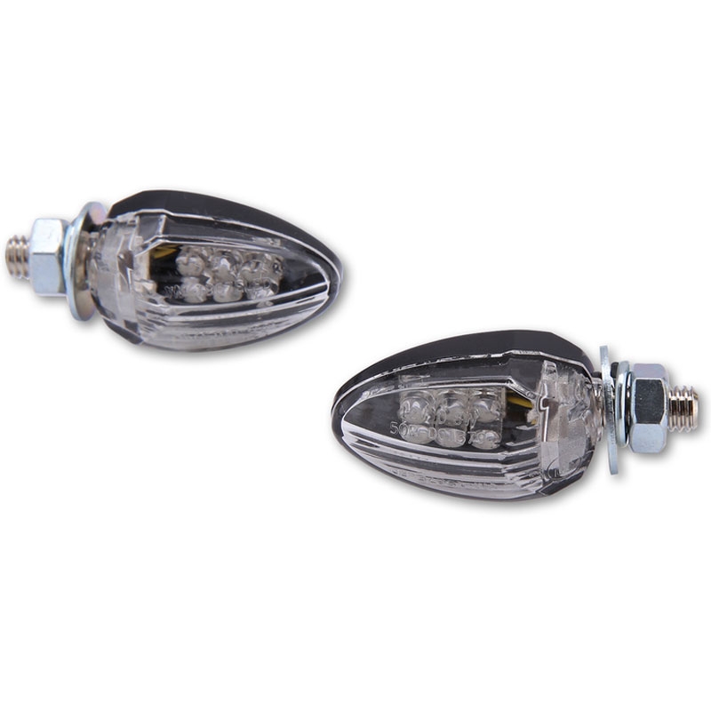 Highsider Smart Drop LED pokazivači smjera za motocikle, crni