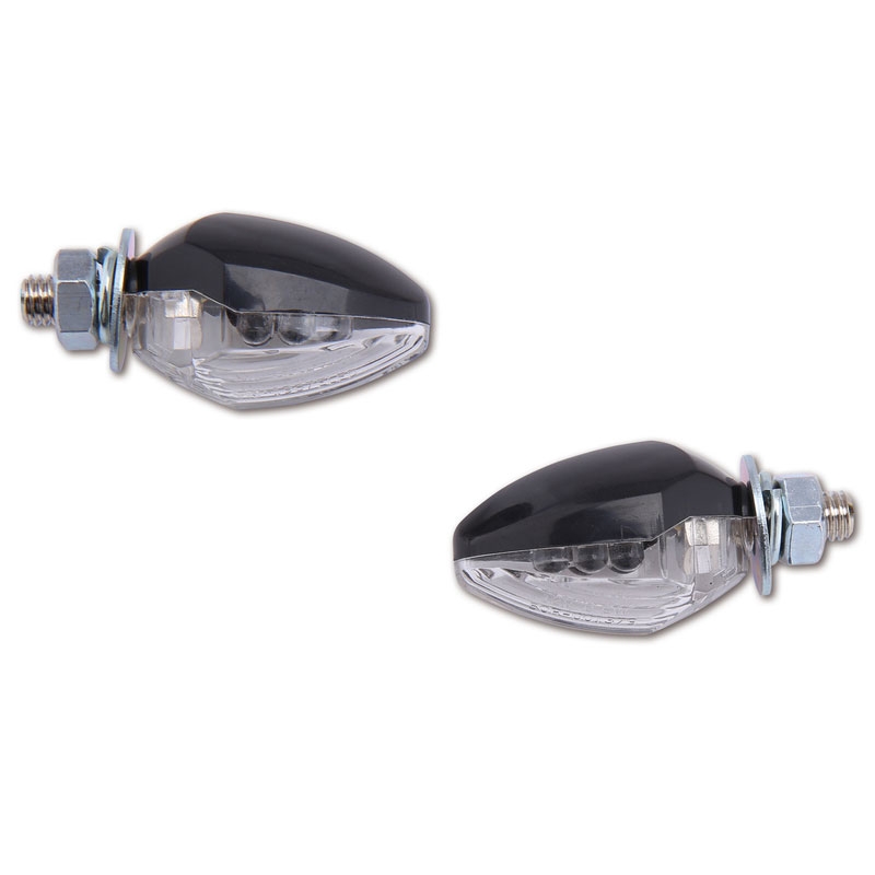 Highsider Smart Drop LED pokazivači smjera za motocikle, crni