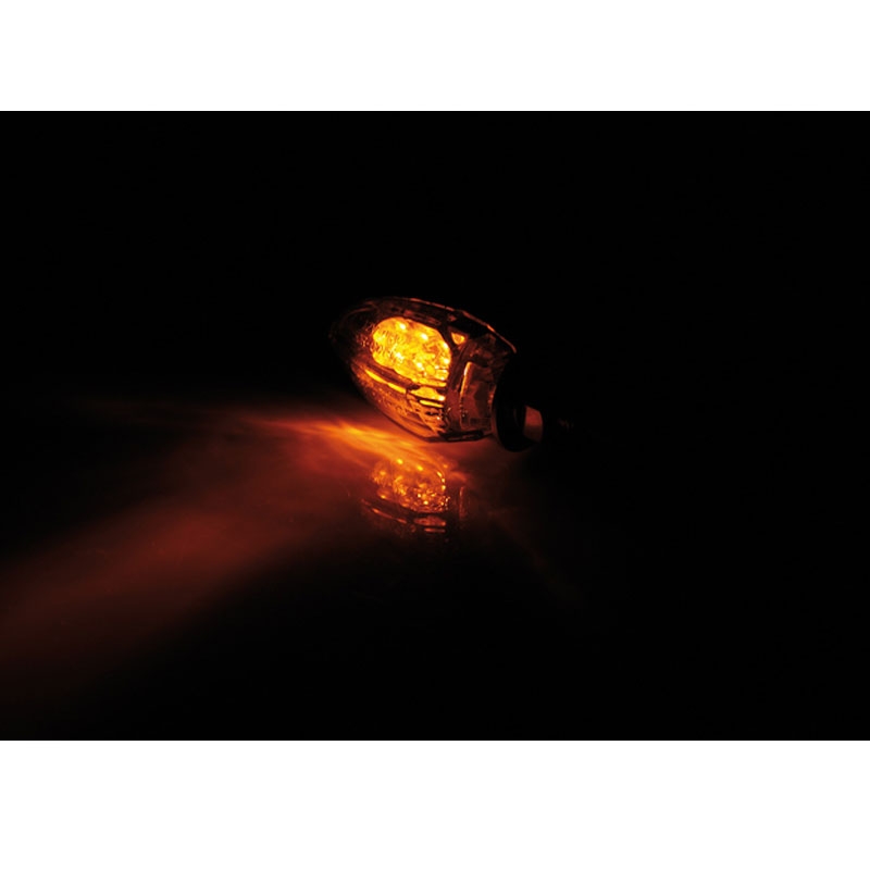 Highsider Smart Drop LED pokazivači smjera za motocikle, crni