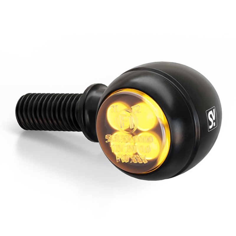 Pokazivači smjera za motocikle Highsider Smart Circula-S LED 2u1 crni