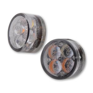 Pokazivači smjera za motocikle Highsider Smart Module Sixteen LED 2u1 dimljeno sivi