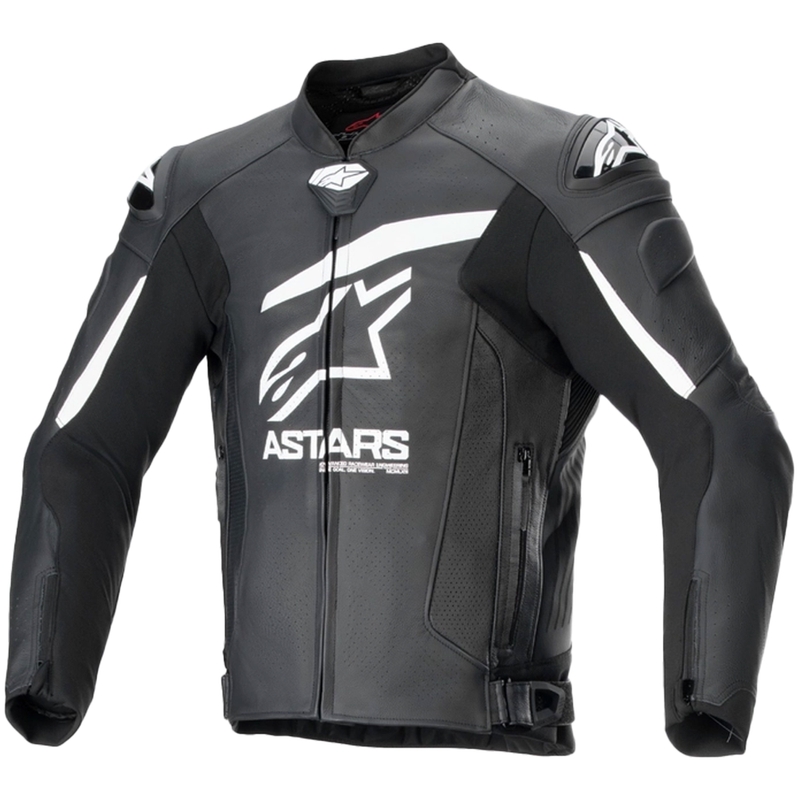 Kožna motociklistička jakna Alpinestars GP plus R 4 Airflow crno-bijela