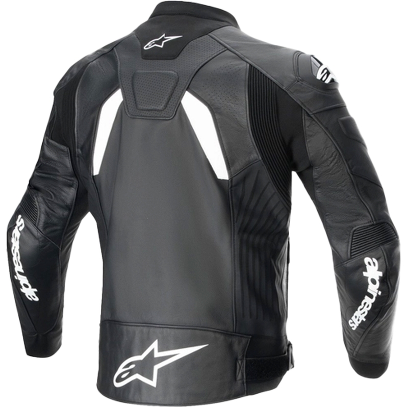 Kožna motociklistička jakna Alpinestars GP plus R 4 Airflow crno-bijela