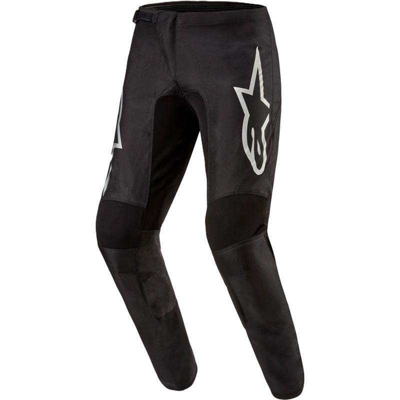 Alpinestars Fluid Graphite motocross hlače crno-srebrne