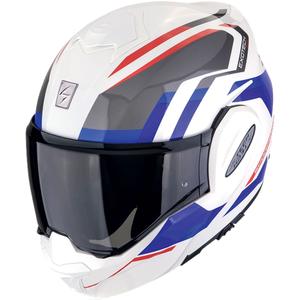 Motociklistička kaciga na preklop Scorpion EXO-TECH EVO FURIO bijelo-crveno-plava