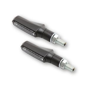 Pokazivači smjera za motocikl Highsider Smart Shorty Fin 3u1 crni