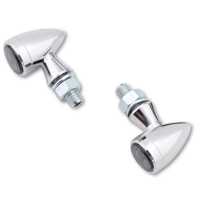 Pokazivači smjera za motocikle Highsider Smart Sixteen Bullet LED 3u1 kromirani