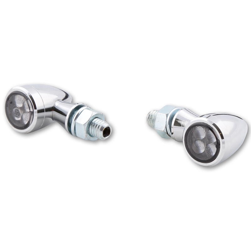 Pokazivači smjera za motocikle Highsider Smart Sixteen Bullet LED 3u1 kromirani