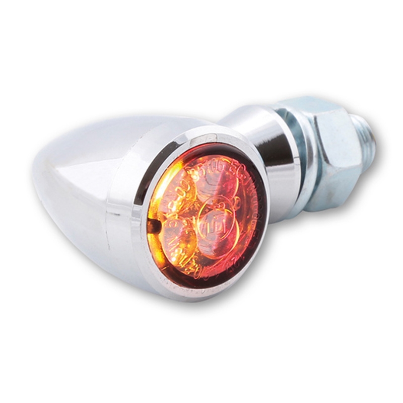 Pokazivači smjera za motocikle Highsider Smart Sixteen Bullet LED 3u1 kromirani