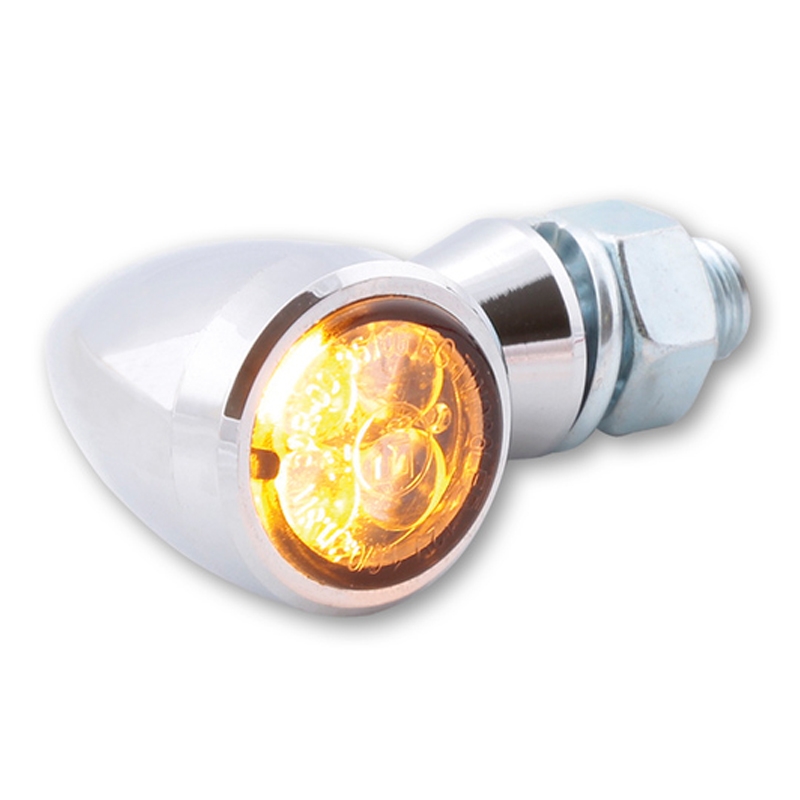 Pokazivači smjera za motocikle Highsider Smart Sixteen Bullet LED 3u1 kromirani