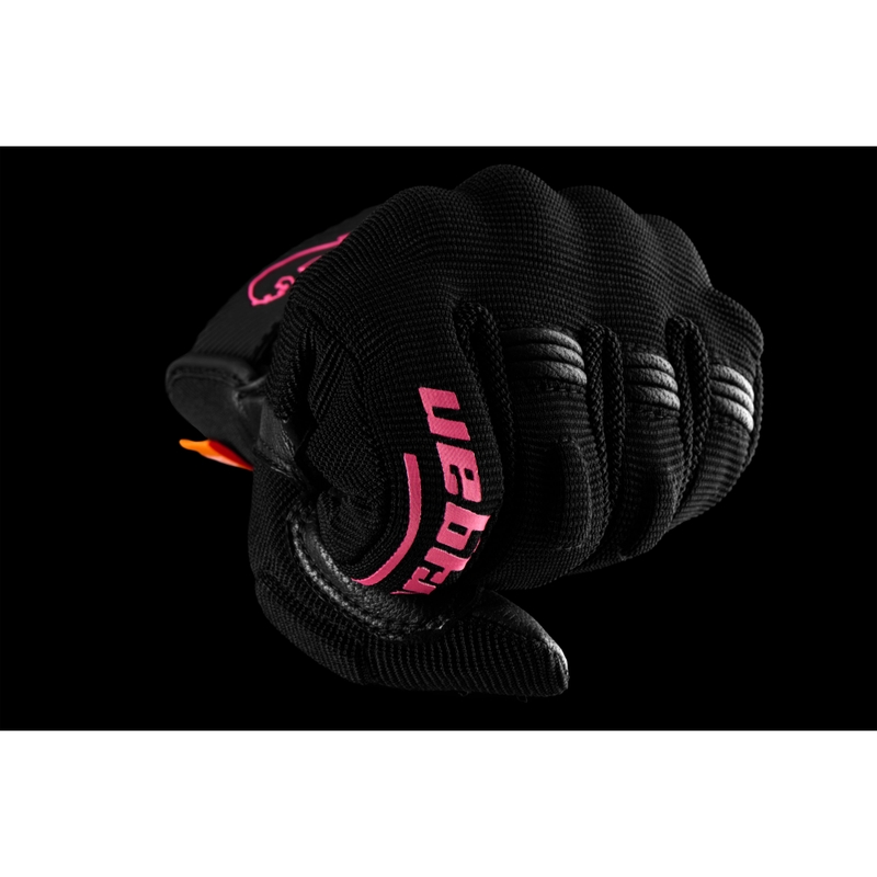 Furygan Jet Lady D3O® Evo ženske motociklističke rukavice crno-roze boje