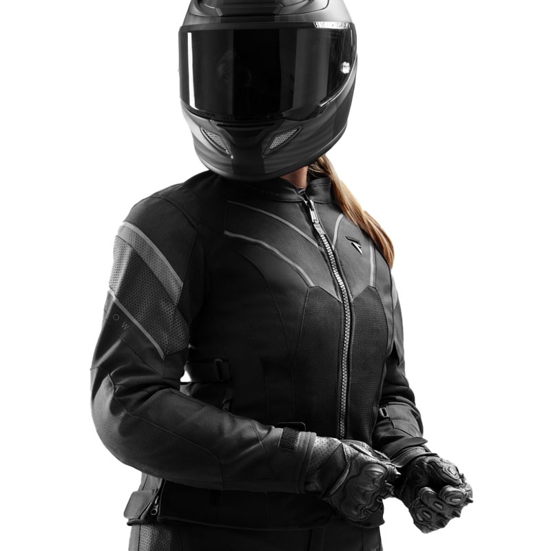 Ženska motoristička jakna Rebelhorn Hiflow V crna