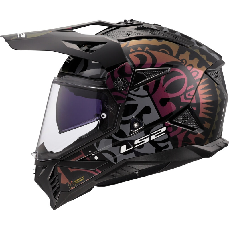Enduro motociklistička kaciga LS2 MX702 Pioneer II Rangi crna