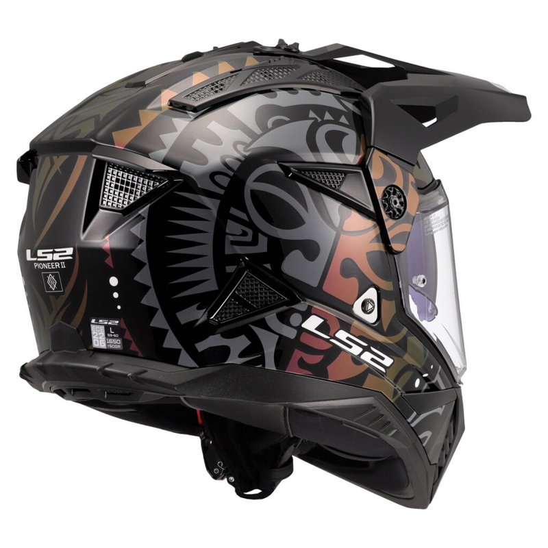 Enduro motociklistička kaciga LS2 MX702 Pioneer II Rangi crna