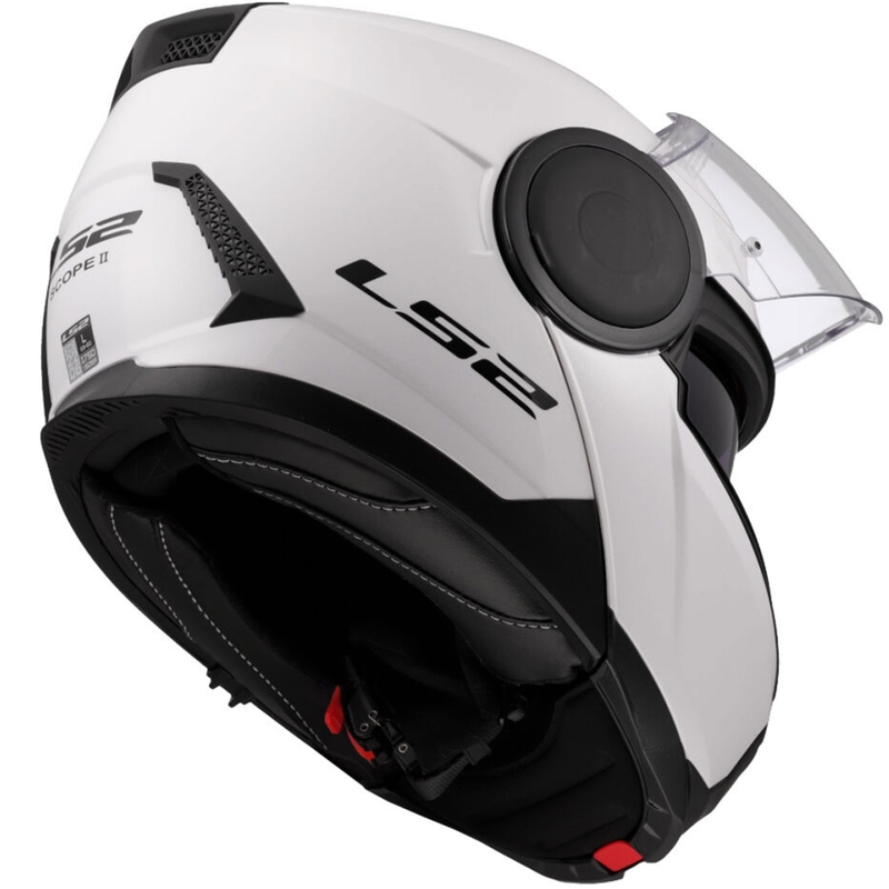 Preklopna motociklistička kaciga LS2 FF902 Scope II, jednobojna bijela