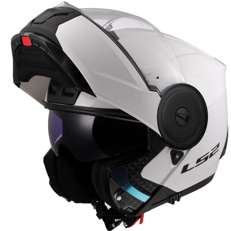 Preklopna motociklistička kaciga LS2 FF902 Scope II, jednobojna bijela